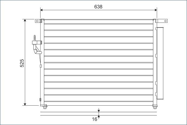 Valeo 822603 - Конденсатор кондиционера parts5.com