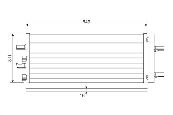 Valeo 822615 - Конденсатор кондиционера parts5.com