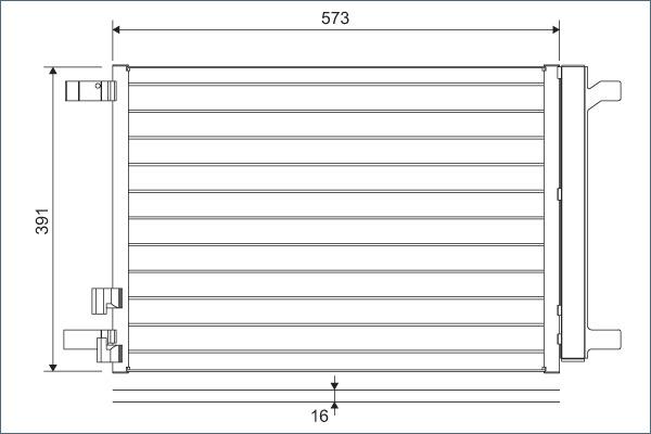 Valeo 822635 - Конденсатор кондиционера parts5.com