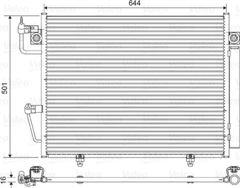 Valeo 822620 - Конденсатор кондиционера parts5.com