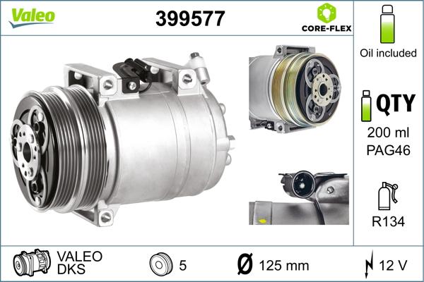 Valeo 399577 - Compresor, aire acondicionado parts5.com