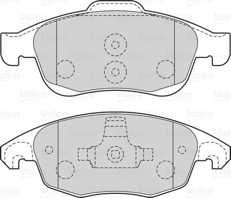 Valeo 301997 - Тормозные колодки, дисковые, комплект parts5.com