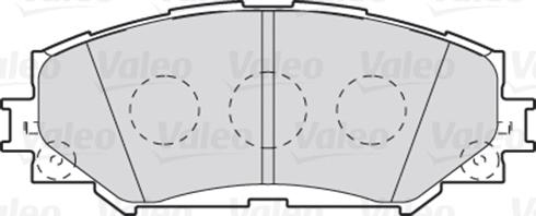 Valeo 301943 - Тормозные колодки, дисковые, комплект parts5.com