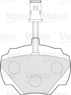 Valeo 301497 - Тормозные колодки, дисковые, комплект parts5.com