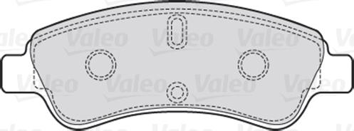 Valeo 301464 - Тормозные колодки, дисковые, комплект parts5.com