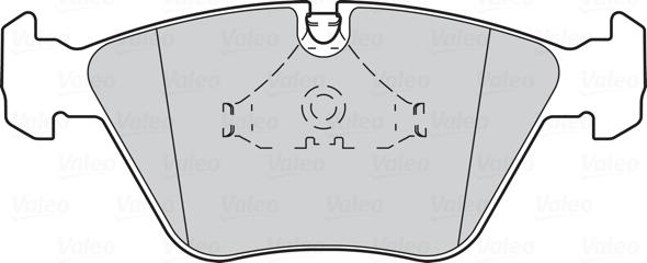Valeo 301409 - Тормозные колодки, дисковые, комплект parts5.com