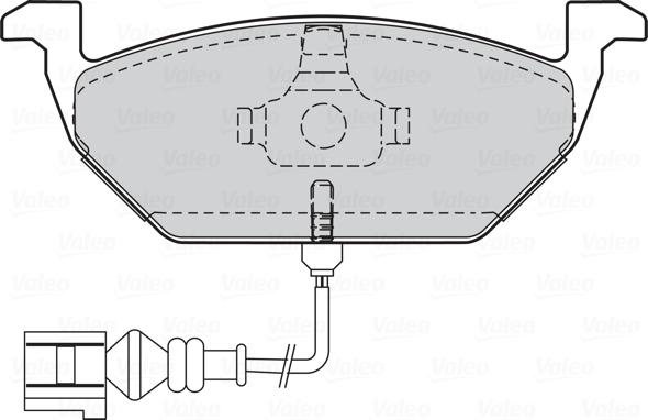 Valeo 301408 - Тормозные колодки, дисковые, комплект parts5.com