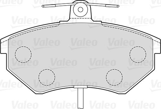 Valeo 301484 - Тормозные колодки, дисковые, комплект parts5.com