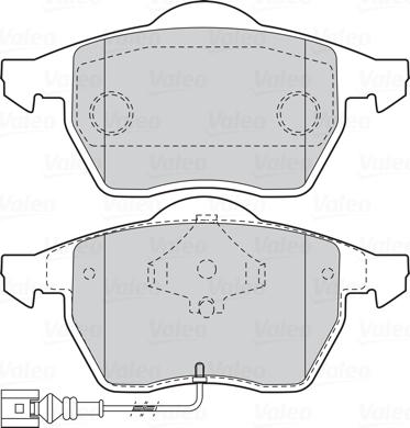 Valeo 301486 - Тормозные колодки, дисковые, комплект parts5.com