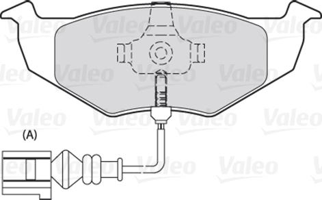 Valeo 301488 - Тормозные колодки, дисковые, комплект parts5.com