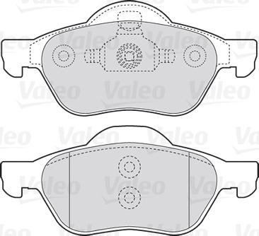 Valeo 301471 - Тормозные колодки, дисковые, комплект parts5.com