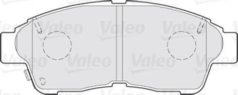 Valeo 301551 - Тормозные колодки, дисковые, комплект parts5.com