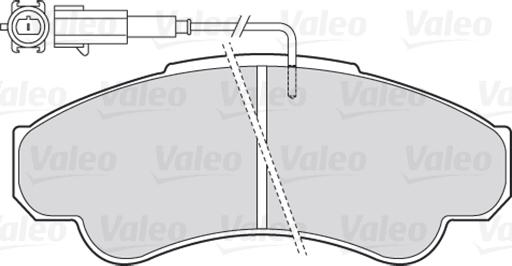 Valeo 301569 - Тормозные колодки, дисковые, комплект parts5.com