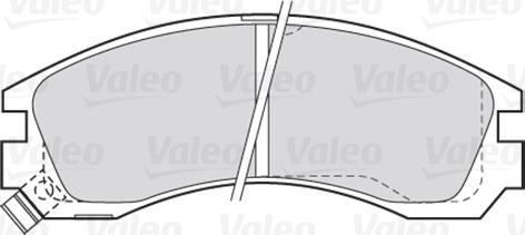 Valeo 301517 - Тормозные колодки, дисковые, комплект parts5.com