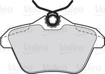 Valeo 301581 - Тормозные колодки, дисковые, комплект parts5.com