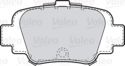 Valeo 301642 - Тормозные колодки, дисковые, комплект parts5.com