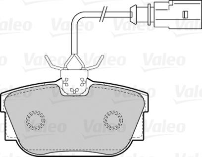Valeo 301650 - Тормозные колодки, дисковые, комплект parts5.com