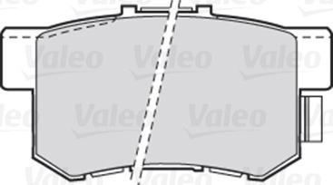 Valeo 301682 - Тормозные колодки, дисковые, комплект parts5.com