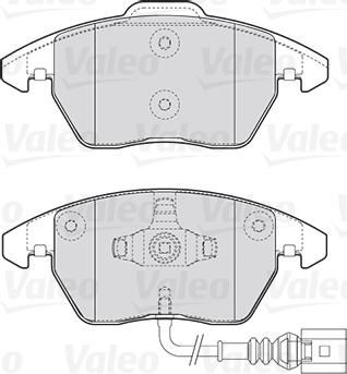 Valeo 301635 - Тормозные колодки, дисковые, комплект parts5.com