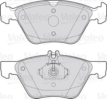 Valeo 301636 - Тормозные колодки, дисковые, комплект parts5.com