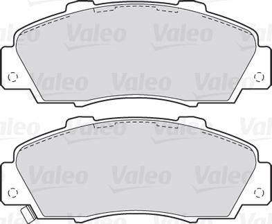 Valeo 301627 - Тормозные колодки, дисковые, комплект parts5.com