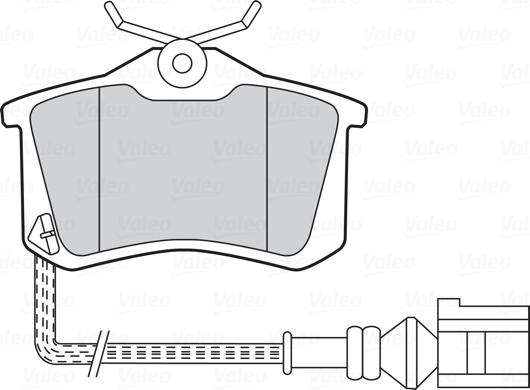 Valeo 301674 - Тормозные колодки, дисковые, комплект parts5.com