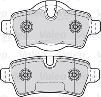 Valeo 301041 - Тормозные колодки, дисковые, комплект parts5.com