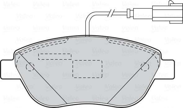 Valeo 301050 - Тормозные колодки, дисковые, комплект parts5.com