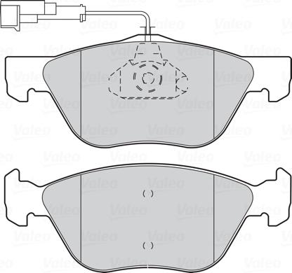 Valeo 301065 - Тормозные колодки, дисковые, комплект parts5.com