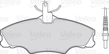 Valeo 301068 - Тормозные колодки, дисковые, комплект parts5.com