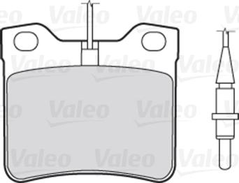 Valeo 301062 - Тормозные колодки, дисковые, комплект parts5.com