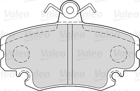 Valeo 301002 - Тормозные колодки, дисковые, комплект parts5.com