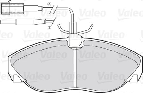 Valeo 301010 - Тормозные колодки, дисковые, комплект parts5.com