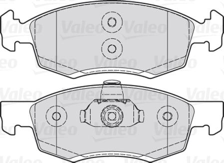 Valeo 301017 - Тормозные колодки, дисковые, комплект parts5.com