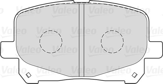 Valeo 301025 - Тормозные колодки, дисковые, комплект parts5.com