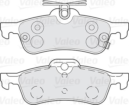 Valeo 301028 - Тормозные колодки, дисковые, комплект parts5.com