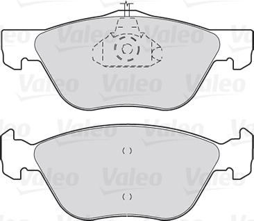 Valeo 301023 - Тормозные колодки, дисковые, комплект parts5.com