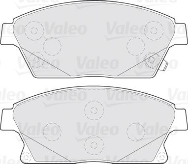 Valeo 301070 - Тормозные колодки, дисковые, комплект parts5.com