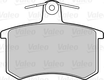 Valeo 301125 - Тормозные колодки, дисковые, комплект parts5.com