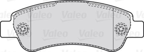 Valeo 301892 - Тормозные колодки, дисковые, комплект parts5.com