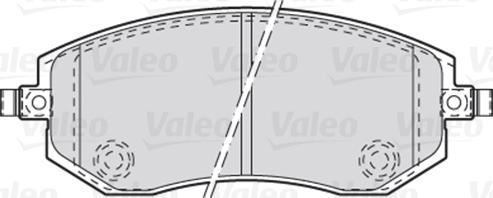 Valeo 301853 - Тормозные колодки, дисковые, комплект parts5.com