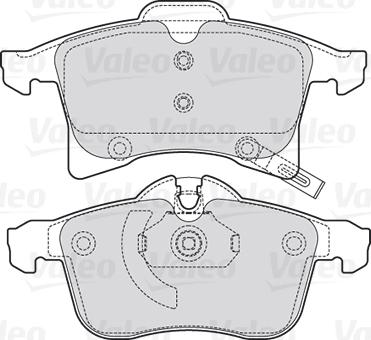 Valeo 301860 - Тормозные колодки, дисковые, комплект parts5.com