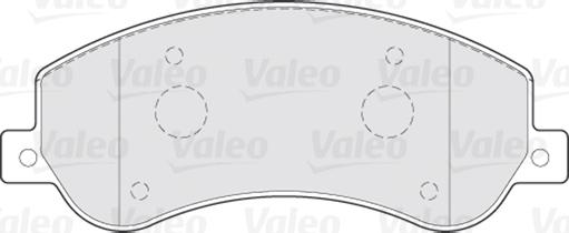 Valeo 301816 - Тормозные колодки, дисковые, комплект parts5.com