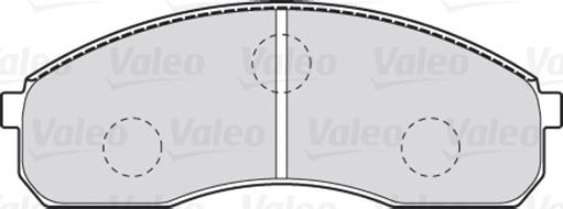 Valeo 301821 - Тормозные колодки, дисковые, комплект parts5.com