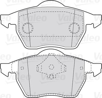 Valeo 301355 - Тормозные колодки, дисковые, комплект parts5.com