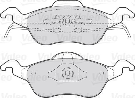 Valeo 301317 - Тормозные колодки, дисковые, комплект parts5.com