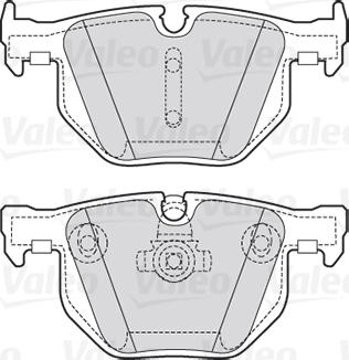 Valeo 301754 - Тормозные колодки, дисковые, комплект parts5.com