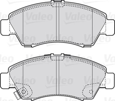 Valeo 301760 - Тормозные колодки, дисковые, комплект parts5.com