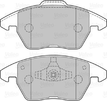 Valeo 301715 - Тормозные колодки, дисковые, комплект parts5.com