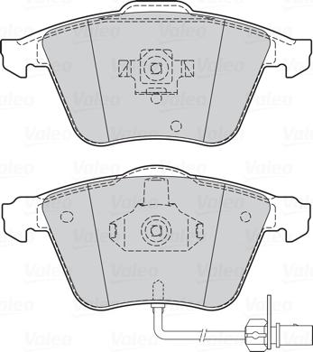 Valeo 302056 - Тормозные колодки, дисковые, комплект parts5.com